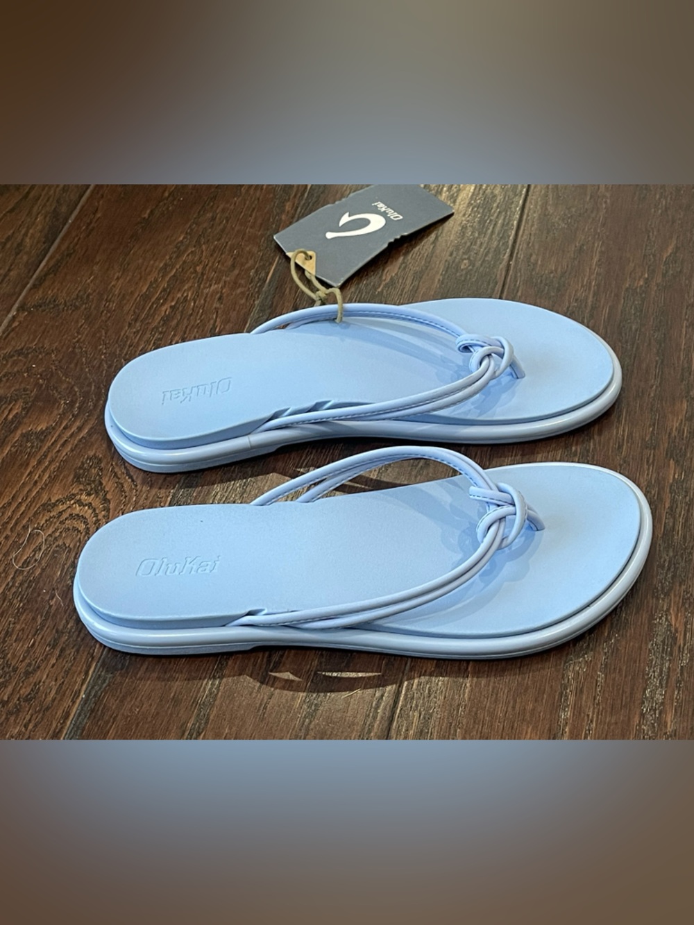 Olukai Paki Women  Flip Flops Cloud Blue/Cloud Blue Size 7 NEW